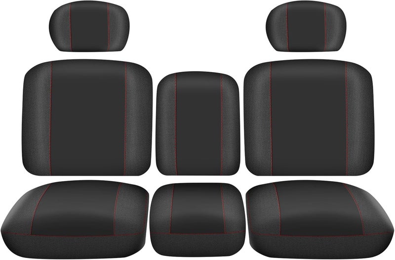 BORDAN UTV Seat Cover for 2016-2024 Can Am Defender DPS MAX 6X6 PRO Split Bench Dustproof Seats Cover, Heavy Duty 1680D Waterproof Full Protection Outdoor Seat Cover Set(8 PCS) - Image 1